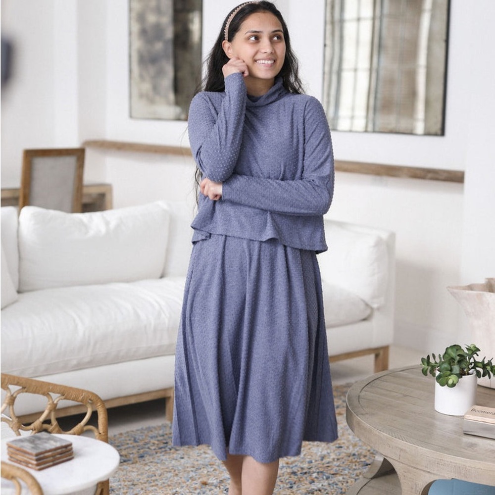 Dainty Jewells Cozy Blue Dress